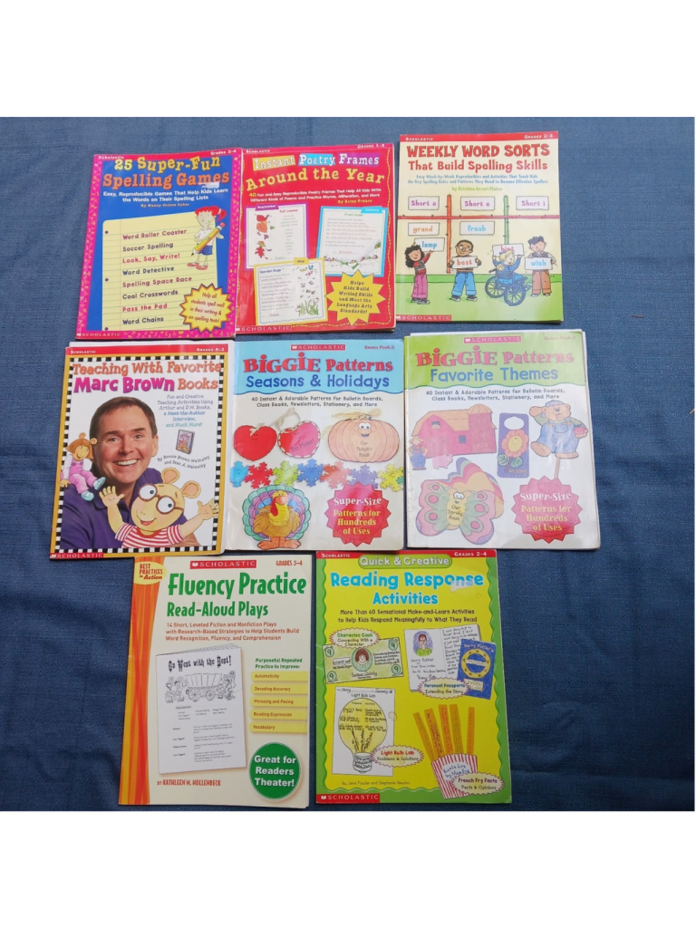 Homeschool Teacher's Aids Scholastic 8 Bundle Grades 1-4 Activities Early Ed.
